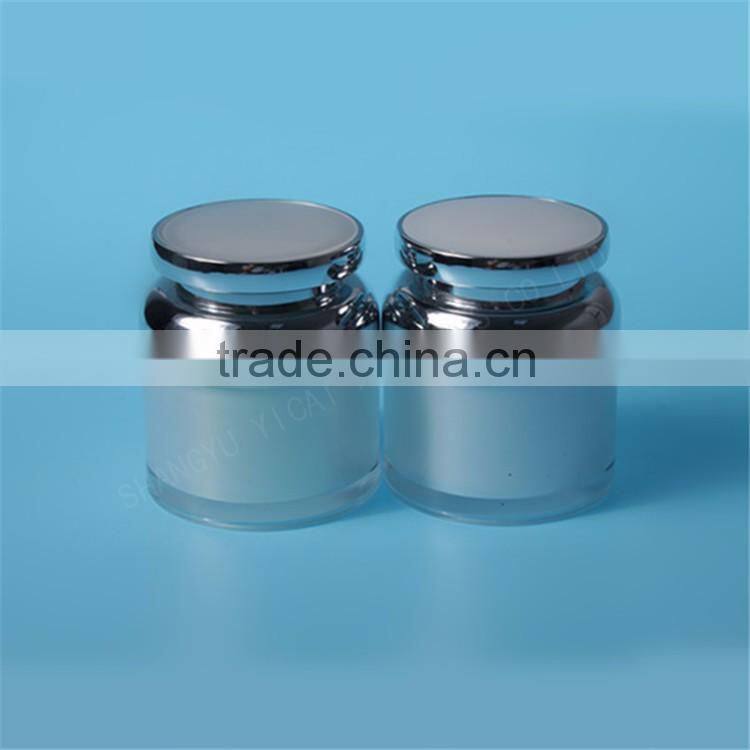 30G/50G Double Wall Plastic Acrylic Jar with Screw Lid
