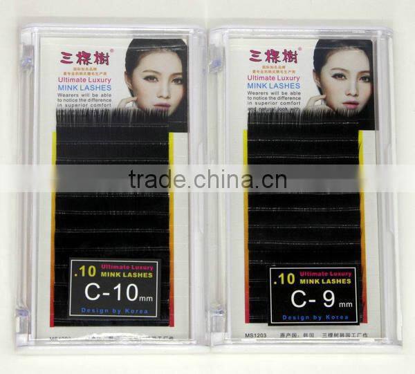 Hot selling 0.10mm tencel beauty individual faux mink eyelash extension