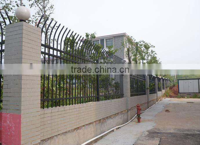 modern galvanized simple wrought iron balcony fence
