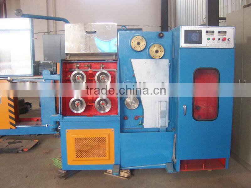 Single Head Cable Making Equipment Fine Wire Drawing Machine with continuous annealer