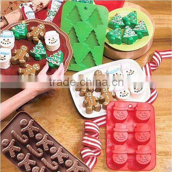 X'mas Gift Shape Silicone Chocolate Mold