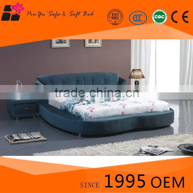 2016 hot sale classic fabric modern home furniture bed design sale for bed room