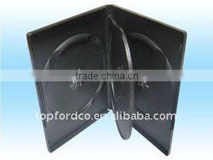 14mm black color dvd cases for 4pcs disc
