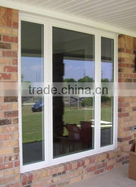 modern high quality pvc fix window open style in Foshan
