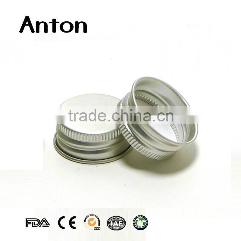 Factory Customized screw aluminum lids for glass jars 43mm