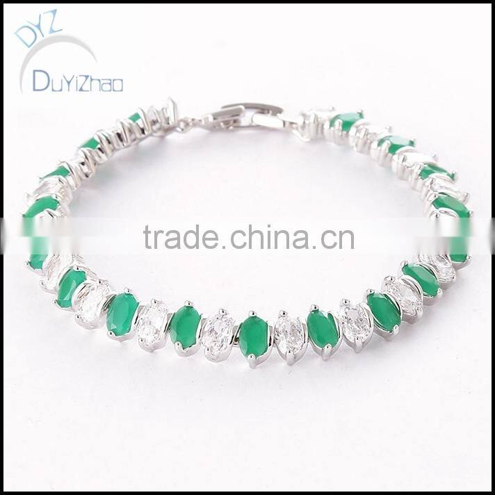 Direct wholesale beautiful brass zircon bracelet jewelry