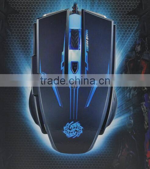 USB Wired Optical Computer Gaming Mouse With LED Light Luminous For Desktop Laptop