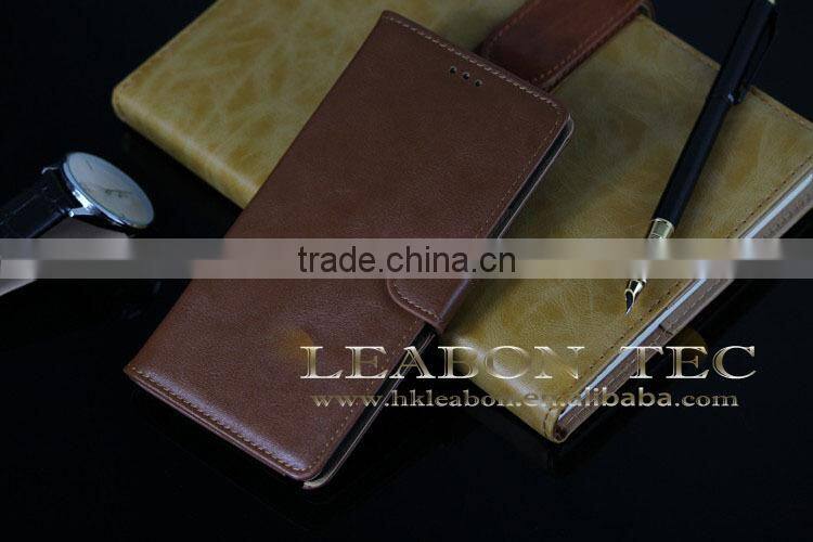 Luxury PU stand wallet filp case for galaxy note 4, leather covers