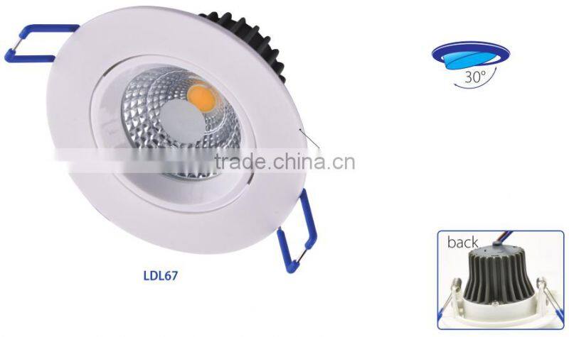 85-265V COB LED Recessed Down Light 6W