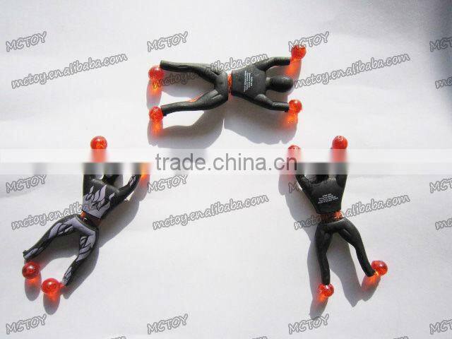 Hotsale sticky gummy spider-man toy wall climbing spiderman toys baby boy toy spiderman figure Chrismats Gifts 2pcs/blister card