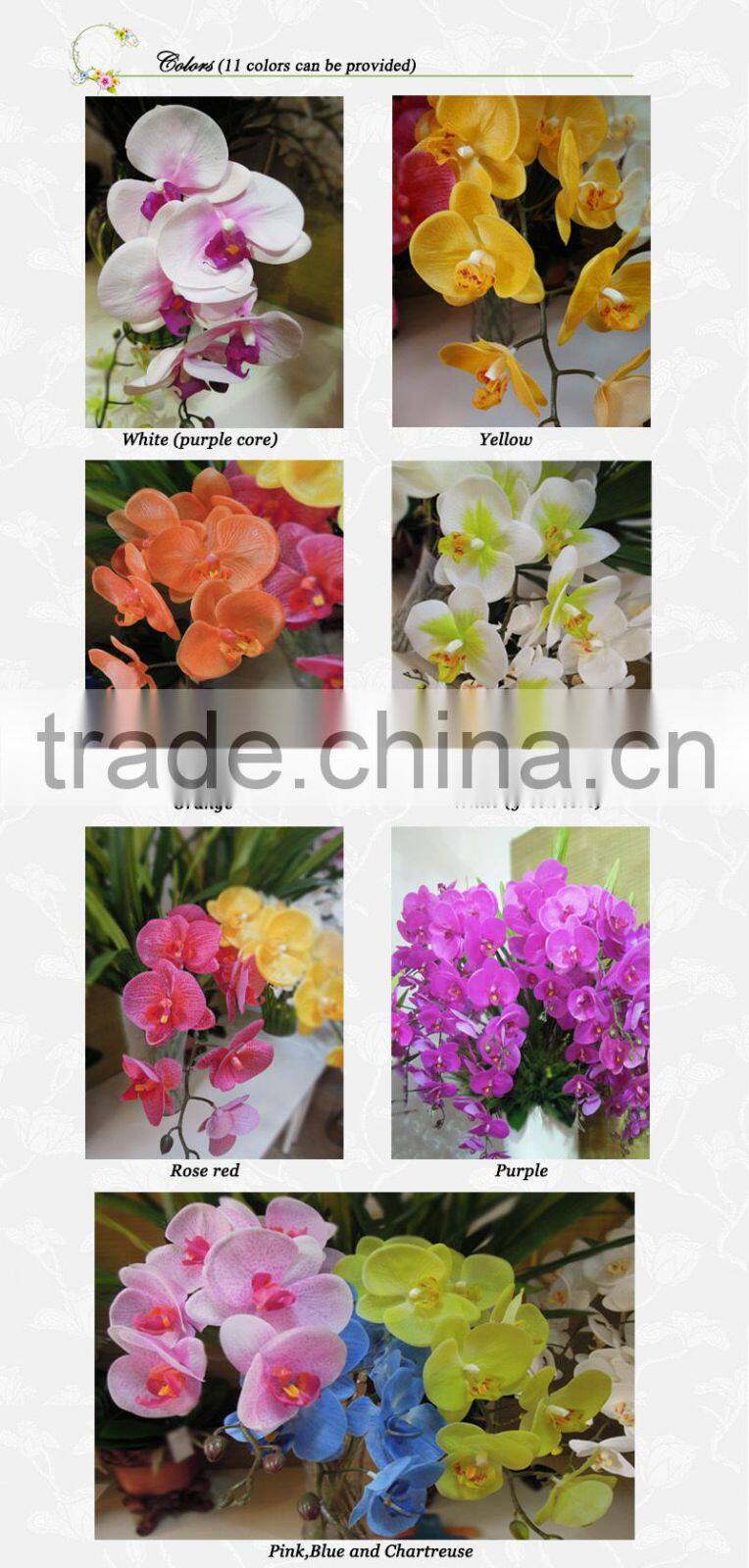 waterproof artificial flowers phalaenopsis