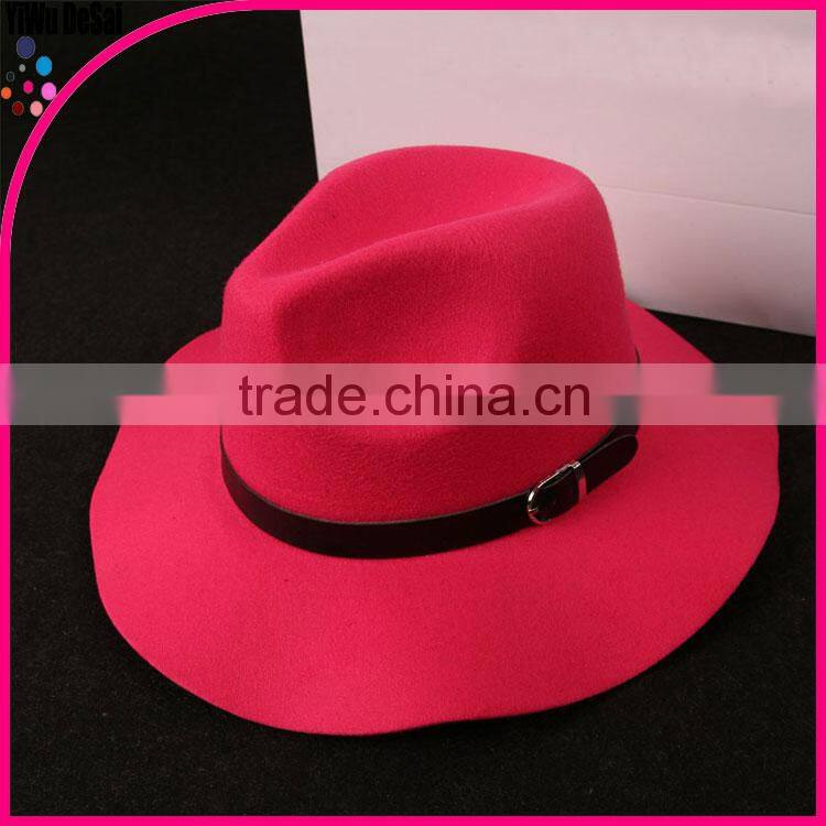 hot sale lady hat wool hat Top hat Autumn and winter cap