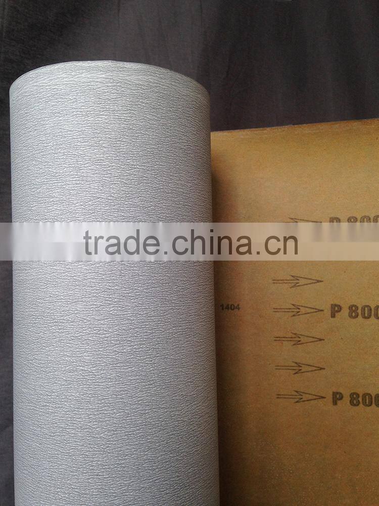 BP86C dry zinc stearate coated abrasive paper roll silicon carbide kraft paper Instrument paint polishing
