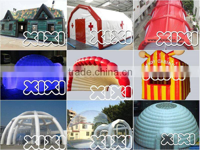Interactive inflatable football pitch, inflatable soccer field for kids