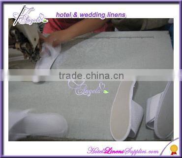 disposable Sheraton hotel white terry slippers, 5-star hotel white terry slippers used in luxury hotels