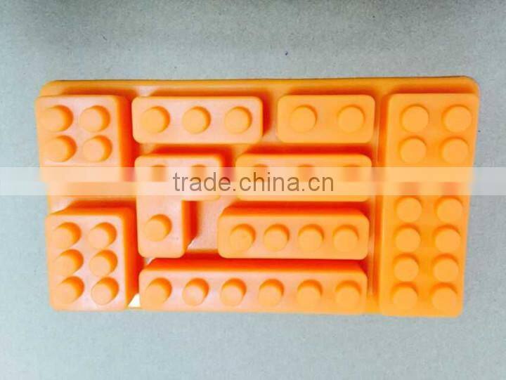 Creative Ice Tray Fruit juice Drink Ice Mold Moudle Block Brick Multicolor Rectangle Shape Cake Chocolate DIY