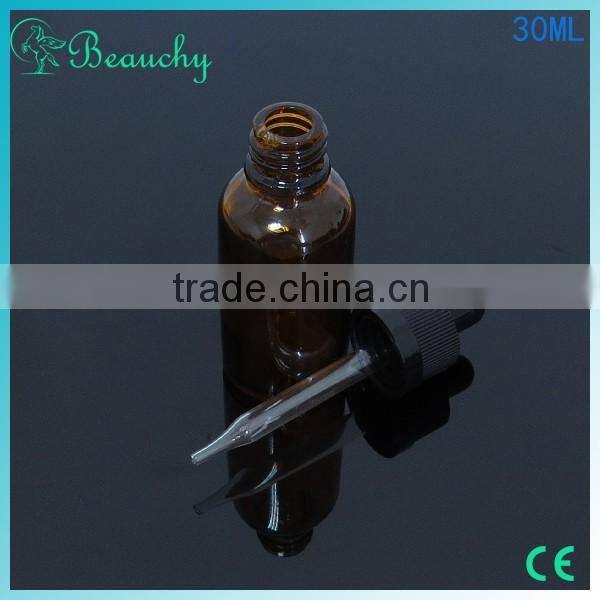 BEAUCHY 2015 NEW 30ml boston round bottles for glass juice bottles glass drink bottles