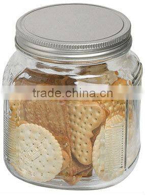 Glass Cracker Jar