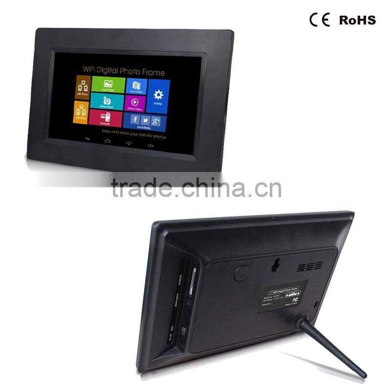 7 Inch advertisement led display screen 1024*600 support software map / game / email / electronic market