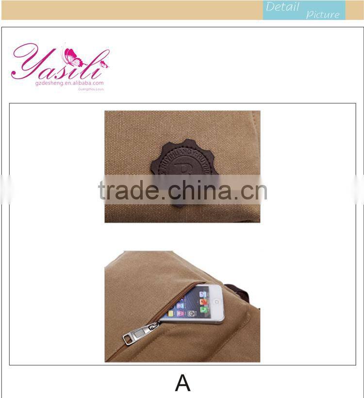 2014 China supplier new design canvas backpack bag,sports travel backpacks in Guangzhou