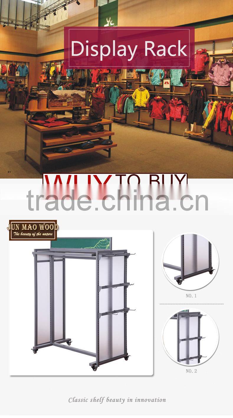 Shops Clothing Store Vertical Iron binding Display Case 140''H