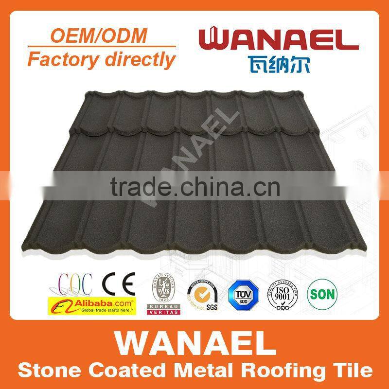 Stone coated metal roof tiles Aluminum Zinc 1170mm/1335mm