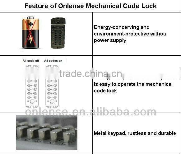 combination coded door lock with key 2160