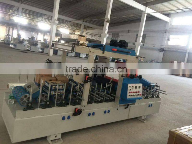 SKR machinery automatic coating machine for PVC/PE/PP WPC board profile pipe wrapping