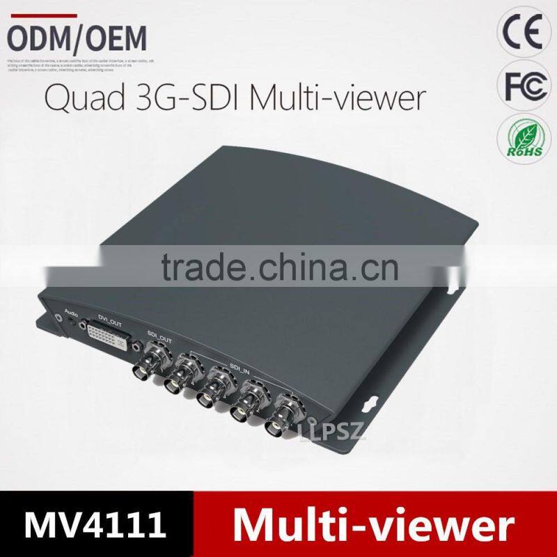 3G-SDI Multi-viewer Controller support PiP 4x3G-SDI inputs, 1x3G-SDI output