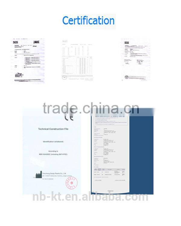 KT-6060B event wristbands with CE & FDA