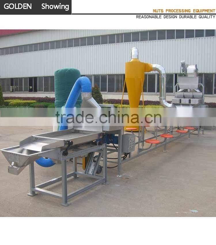 Food Machinery Peanut Roasting Blanching Production Line