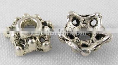 Tibetan Silver Bead Caps, Antique Silver(LF0824Y-NF)