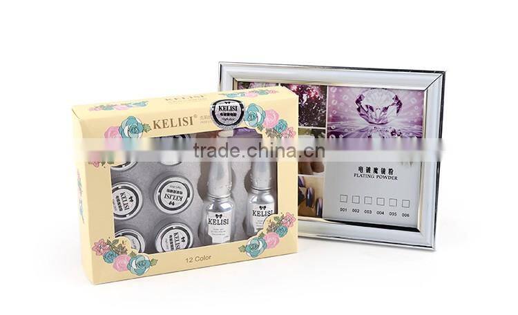 6 colors nail art mirror effect powder mirror nail pigment powder