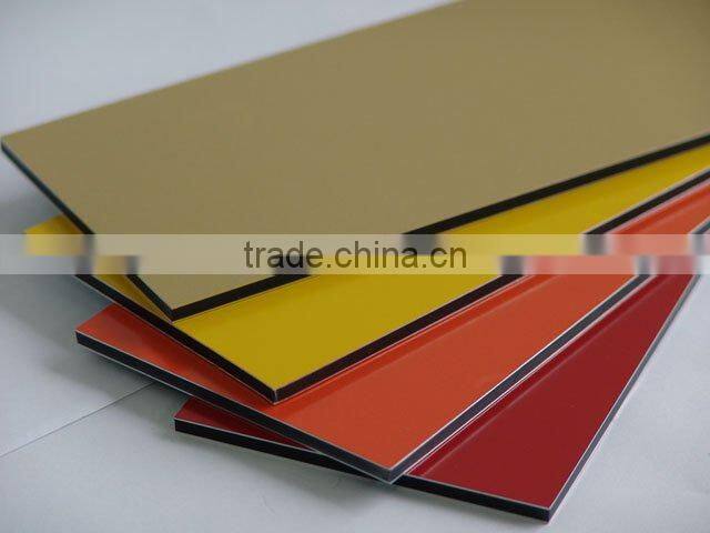 PVDF/PE interior aluminium composite wall panel