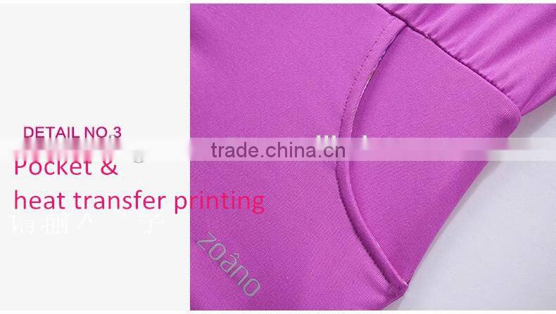 2016 wholesale OEM women fashional sport jacket/high spandex jacket