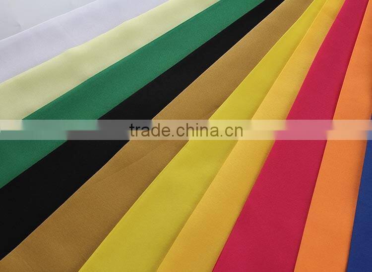 2016 New Style 190T colorful taffeta fabric for ladies dress polyester