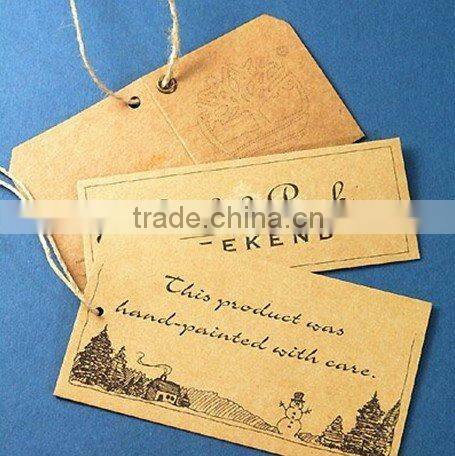 colorful paper hang tags/garment tag