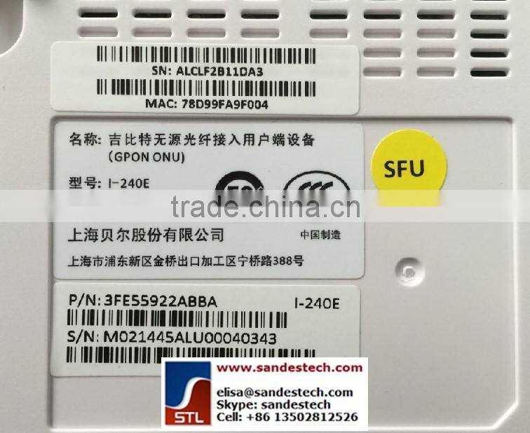 Alcatel Lucent Bell I-240E ONU FTTH ONT GPON ONU 4GE/FE+2 POTS Alcatel I-240E I-120E-Q I-040E