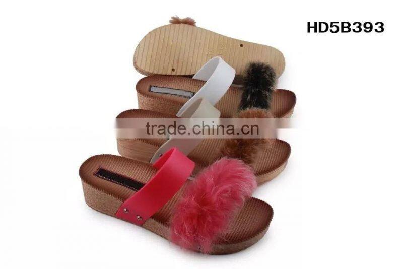 PVC Lady Slippers PCU Wedge Sandals Heels Ladies PCU Sandals
