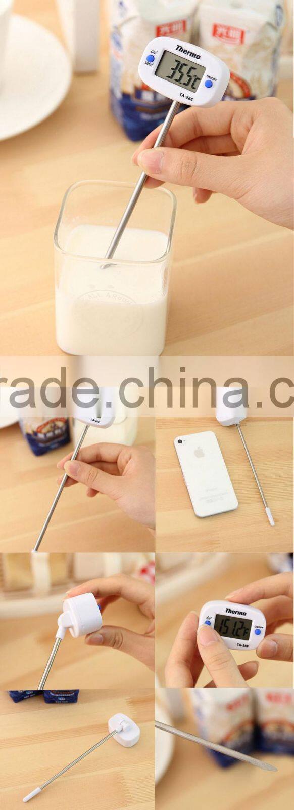 Newest Long Probe Digital Cooking Thermometer For Kitchen with LCD Display