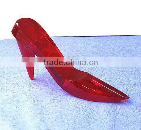 fashion lady office decoration diamond crystal high heel shoes