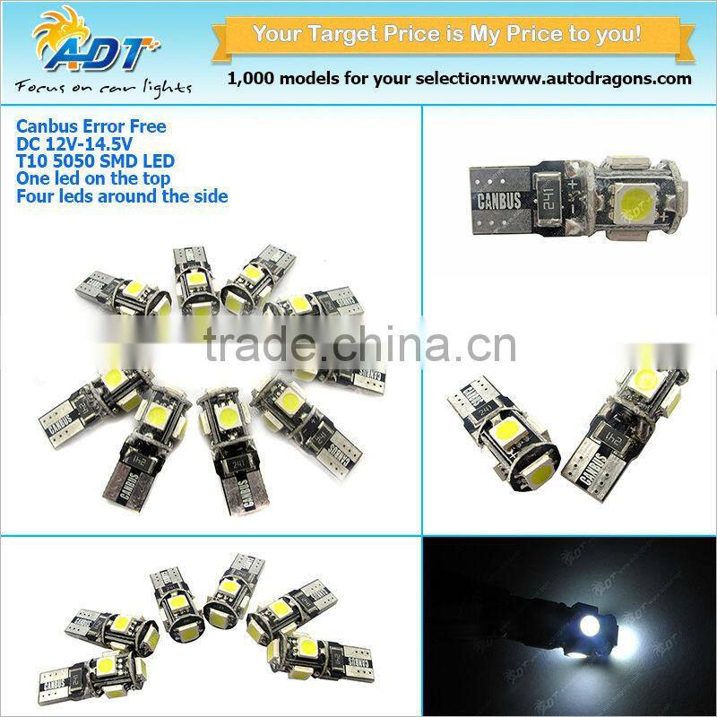 Canbus T10 194 168 W5W 5630 6 LED SMD Car Side Wedge Light Bulb White