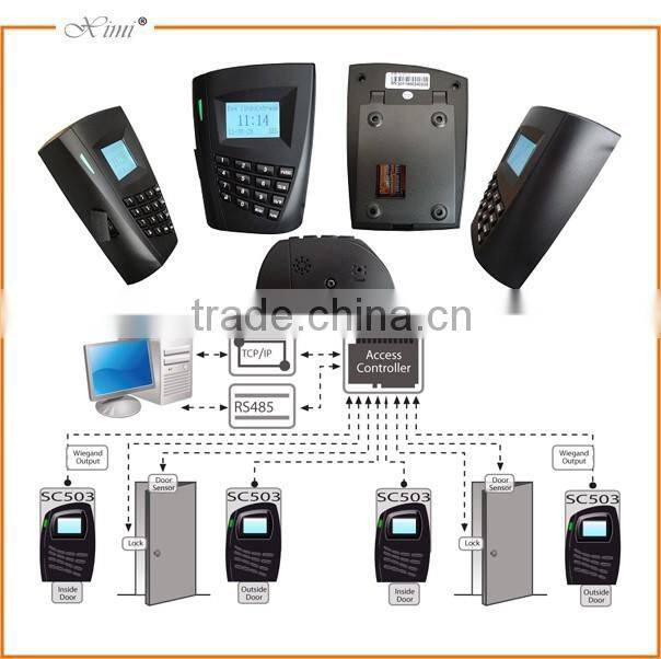 Sc503 RFID card access control access control system and attendance terminal time clock TCP/IP communication
