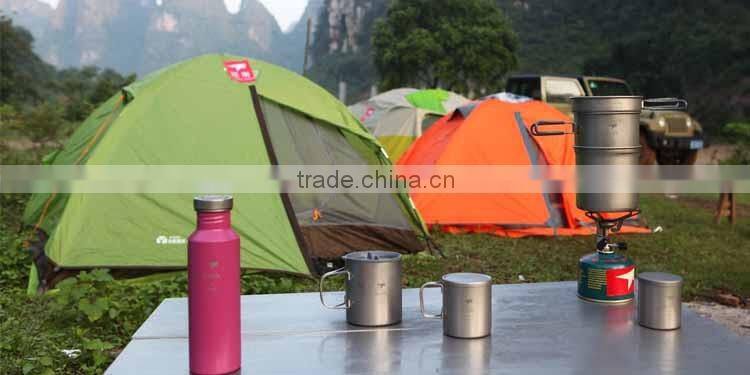 Double-wall pure Titanium mug