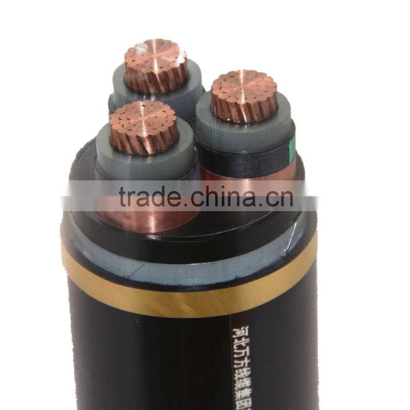 XLPE Insulated Medium Voltage Armored 300mm2 copper cable