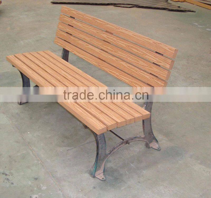 wpc raw material folding wood bench outdoor wood bench wood park bench