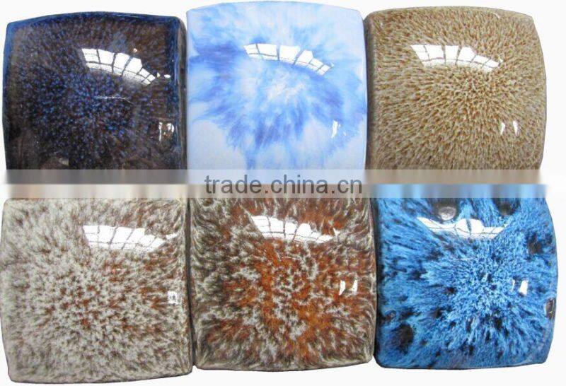 glazed handmade terracotta tile