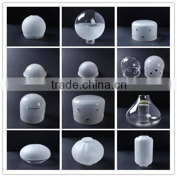 clear factory wholesale glass punching lamp shade & cover for lighting