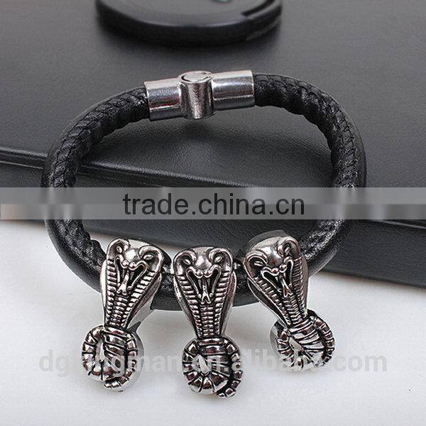 Kingman cheap best selling leather baseball seam bracelet