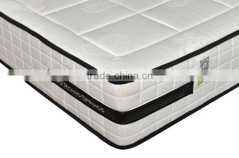 Natural Latex Royal Comfort Pocket King Coil Spring Luxury Design Mattress CLS-FP26